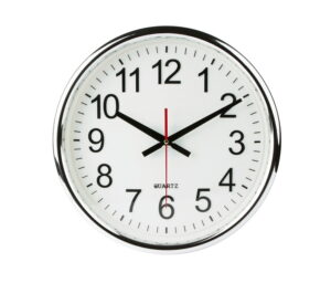 standard-wall-clock-on-white-background